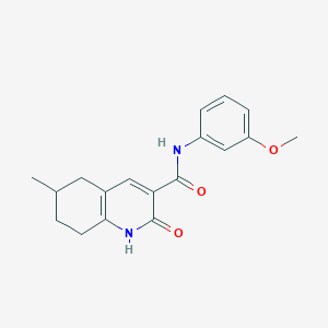 2-hydroxy-N-(3-methoxyphenyl)-6-methyl-5,6,7,8-tetrahydroquinoline-3-carboxamide