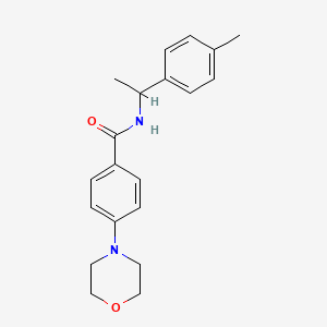 molecular formula C20H24N2O2 B4506780 N-[1-(4-甲基苯基)乙基]-4-(4-吗啉基)苯甲酰胺 