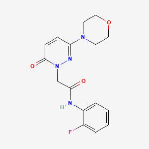 N-(2-fluorophenyl)-2-[3-(4-morpholinyl)-6-oxo-1(6H)-pyridazinyl]acetamide