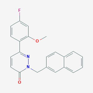 6-(4-fluoro-2-methoxyphenyl)-2-(2-naphthylmethyl)-3(2H)-pyridazinone