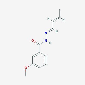 molecular formula C12H14N2O2 B450686 N'-(2-butenylidene)-3-methoxybenzohydrazide 