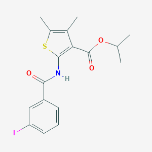 Isopropyl 2-[(3-iodobenzoyl)amino]-4,5-dimethyl-3-thiophenecarboxylate