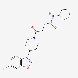 N-cyclopentyl-4-[4-(6-fluoro-1,2-benzisoxazol-3-yl)-1-piperidinyl]-4-oxobutanamide