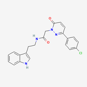 molecular formula C22H19ClN4O2 B4506909 2-[3-(4-chlorophenyl)-6-oxo-1(6H)-pyridazinyl]-N-[2-(1H-indol-3-yl)ethyl]acetamide 