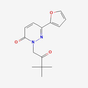 2-(3,3-dimethyl-2-oxobutyl)-6-(2-furyl)-3(2H)-pyridazinone