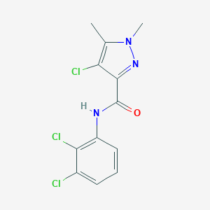 molecular formula C12H10Cl3N3O B450693 4-chloro-N-(2,3-dichlorophenyl)-1,5-dimethyl-1H-pyrazole-3-carboxamide 