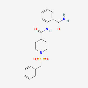 N-[2-(aminocarbonyl)phenyl]-1-(benzylsulfonyl)-4-piperidinecarboxamide