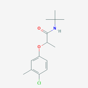 molecular formula C14H20ClNO2 B4506949 N-(tert-butyl)-2-(4-chloro-3-methylphenoxy)propanamide 