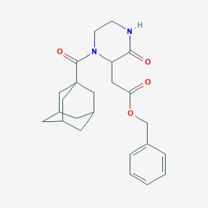 benzyl [1-(1-adamantylcarbonyl)-3-oxo-2-piperazinyl]acetate