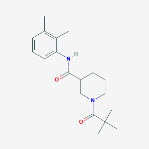 N-(2,3-dimethylphenyl)-1-(2,2-dimethylpropanoyl)-3-piperidinecarboxamide