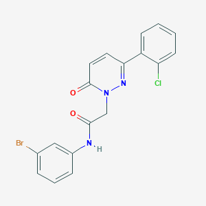 molecular formula C18H13BrClN3O2 B4506977 N-(3-溴苯基)-2-[3-(2-氯苯基)-6-氧代-1(6H)-哒嗪基]乙酰胺 