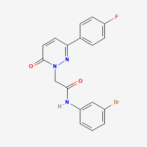 molecular formula C18H13BrFN3O2 B4506983 N-(3-溴苯基)-2-[3-(4-氟苯基)-6-氧代-1(6H)-吡哒嗪基]乙酰胺 