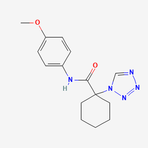 N-(4-methoxyphenyl)-1-(1H-tetrazol-1-yl)cyclohexanecarboxamide