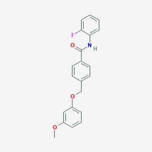 N-(2-iodophenyl)-4-[(3-methoxyphenoxy)methyl]benzamide