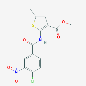 Methyl 2-({4-chloro-3-nitrobenzoyl}amino)-5-methylthiophene-3-carboxylate