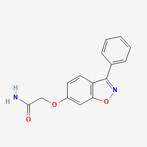 molecular formula C15H12N2O3 B4507084 2-[(3-phenyl-1,2-benzisoxazol-6-yl)oxy]acetamide 