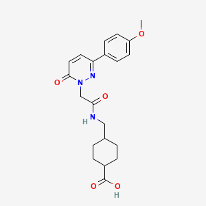 4-[({[3-(4-methoxyphenyl)-6-oxo-1(6H)-pyridazinyl]acetyl}amino)methyl]cyclohexanecarboxylic acid