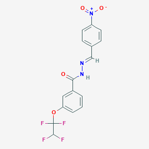 N'-{4-nitrobenzylidene}-3-(1,1,2,2-tetrafluoroethoxy)benzohydrazide