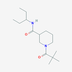 1-(2,2-dimethylpropanoyl)-N-(1-ethylpropyl)-3-piperidinecarboxamide