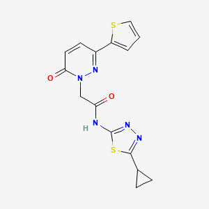 N-(5-cyclopropyl-1,3,4-thiadiazol-2-yl)-2-[6-oxo-3-(2-thienyl)-1(6H)-pyridazinyl]acetamide