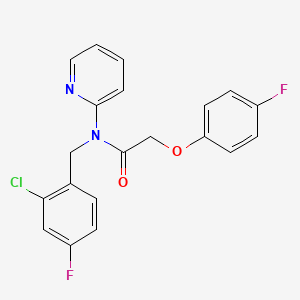 N-(2-chloro-4-fluorobenzyl)-2-(4-fluorophenoxy)-N-2-pyridinylacetamide