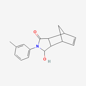 3-hydroxy-2-(3-methylphenyl)-2,3,3a,4,7,7a-hexahydro-1H-4,7-methanoisoindol-1-one