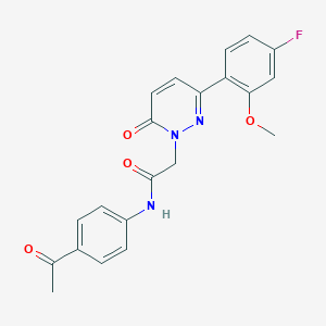 N-(4-acetylphenyl)-2-[3-(4-fluoro-2-methoxyphenyl)-6-oxo-1(6H)-pyridazinyl]acetamide