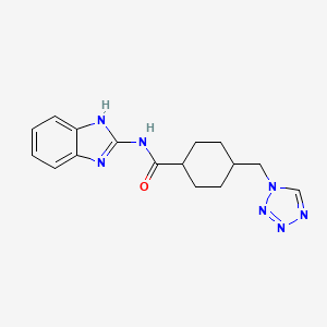 N-1H-benzimidazol-2-yl-4-(1H-tetrazol-1-ylmethyl)cyclohexanecarboxamide