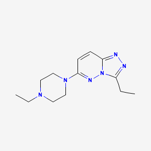 3-ethyl-6-(4-ethyl-1-piperazinyl)[1,2,4]triazolo[4,3-b]pyridazine