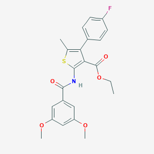 Ethyl 2-[(3,5-dimethoxybenzoyl)amino]-4-(4-fluorophenyl)-5-methylthiophene-3-carboxylate