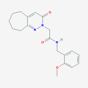 N-(2-methoxybenzyl)-2-(3-oxo-3,5,6,7,8,9-hexahydro-2H-cyclohepta[c]pyridazin-2-yl)acetamide