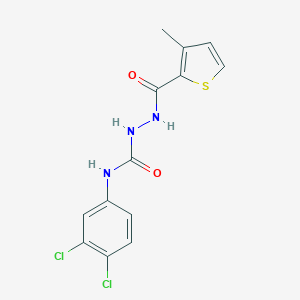 N-(3,4-dichlorophenyl)-2-[(3-methylthien-2-yl)carbonyl]hydrazinecarboxamide