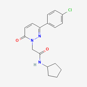 2-[3-(4-chlorophenyl)-6-oxo-1(6H)-pyridazinyl]-N-cyclopentylacetamide