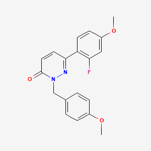 6-(2-fluoro-4-methoxyphenyl)-2-(4-methoxybenzyl)-3(2H)-pyridazinone