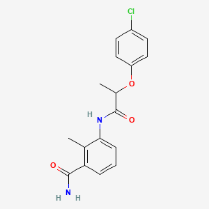 3-{[2-(4-chlorophenoxy)propanoyl]amino}-2-methylbenzamide