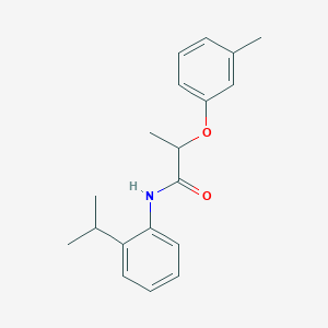 molecular formula C19H23NO2 B450735 N-(2-isopropylphenyl)-2-(3-methylphenoxy)propanamide 