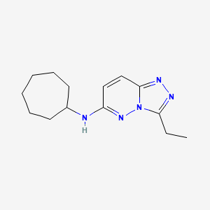 N-cycloheptyl-3-ethyl[1,2,4]triazolo[4,3-b]pyridazin-6-amine