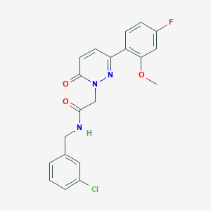 N-(3-chlorobenzyl)-2-[3-(4-fluoro-2-methoxyphenyl)-6-oxo-1(6H)-pyridazinyl]acetamide