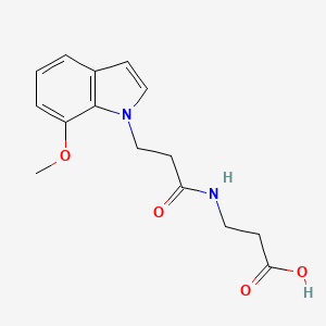 molecular formula C15H18N2O4 B4507362 N-[3-(7-甲氧基-1H-吲哚-1-基)丙酰基]-β-丙氨酸 