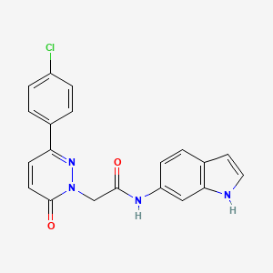 2-[3-(4-chlorophenyl)-6-oxo-1(6H)-pyridazinyl]-N-1H-indol-6-ylacetamide