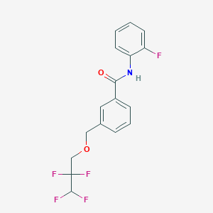 N-(2-fluorophenyl)-3-[(2,2,3,3-tetrafluoropropoxy)methyl]benzamide