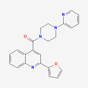 2-(2-furyl)-4-{[4-(2-pyridinyl)-1-piperazinyl]carbonyl}quinoline