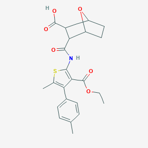3-({[3-(Ethoxycarbonyl)-5-methyl-4-(4-methylphenyl)-2-thienyl]amino}carbonyl)-7-oxabicyclo[2.2.1]heptane-2-carboxylic acid