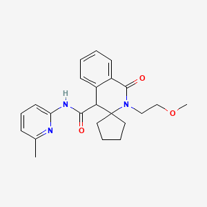 2'-(2-methoxyethyl)-N-(6-methyl-2-pyridinyl)-1'-oxo-1',4'-dihydro-2'H-spiro[cyclopentane-1,3'-isoquinoline]-4'-carboxamide