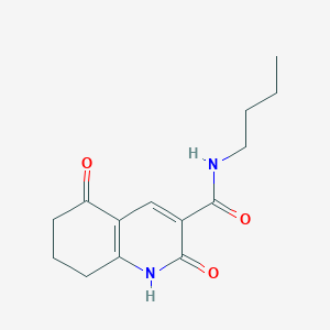 molecular formula C14H18N2O3 B4507437 N-butyl-2,5-dioxo-1,2,5,6,7,8-hexahydro-3-quinolinecarboxamide 