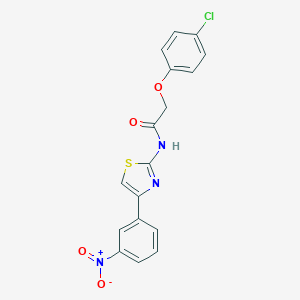 2-(4-chlorophenoxy)-N-[4-(3-nitrophenyl)-1,3-thiazol-2-yl]acetamide