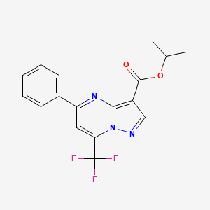 isopropyl 5-phenyl-7-(trifluoromethyl)pyrazolo[1,5-a]pyrimidine-3-carboxylate