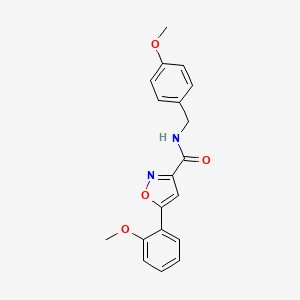 N-(4-methoxybenzyl)-5-(2-methoxyphenyl)-3-isoxazolecarboxamide