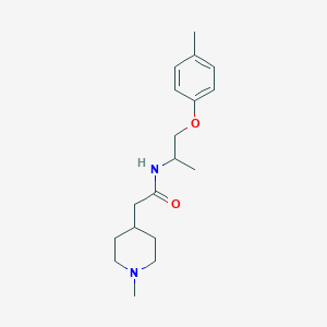 N-[1-methyl-2-(4-methylphenoxy)ethyl]-2-(1-methyl-4-piperidinyl)acetamide