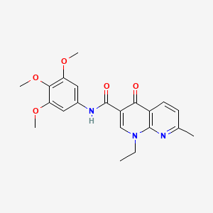 1-ethyl-7-methyl-4-oxo-N-(3,4,5-trimethoxyphenyl)-1,4-dihydro-1,8-naphthyridine-3-carboxamide